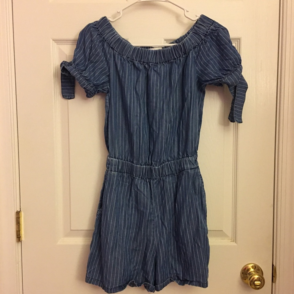zara off the shoulder romper